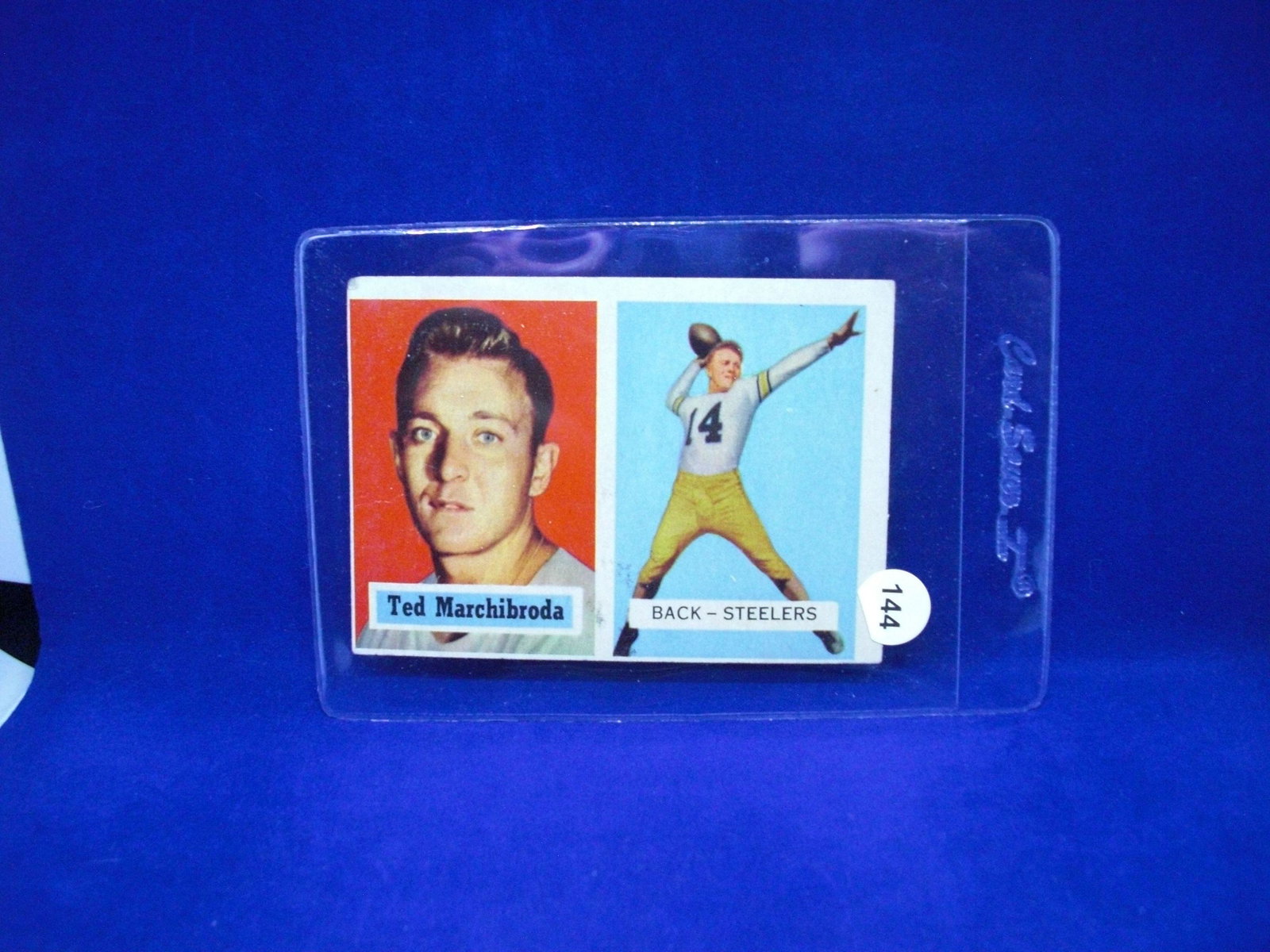 1957 Topps football Ted marchibroda: 1957 Topps football Ted marchibroda