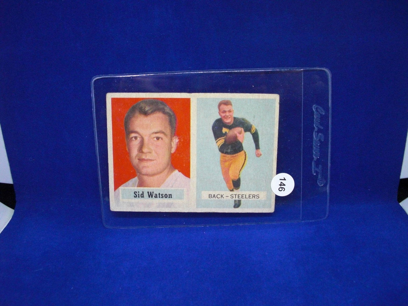 1957 Topps football Sid Watson (1 of 1)