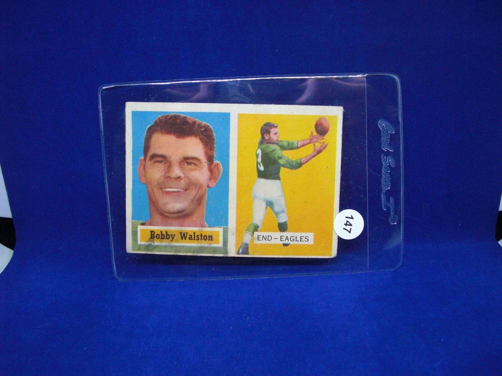 1957 Topps football Billy walston (1 of 1)