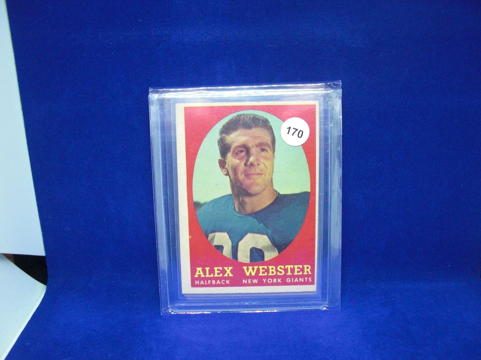 1958 Topps Alex Webster: 1958 Topps Alex Webster