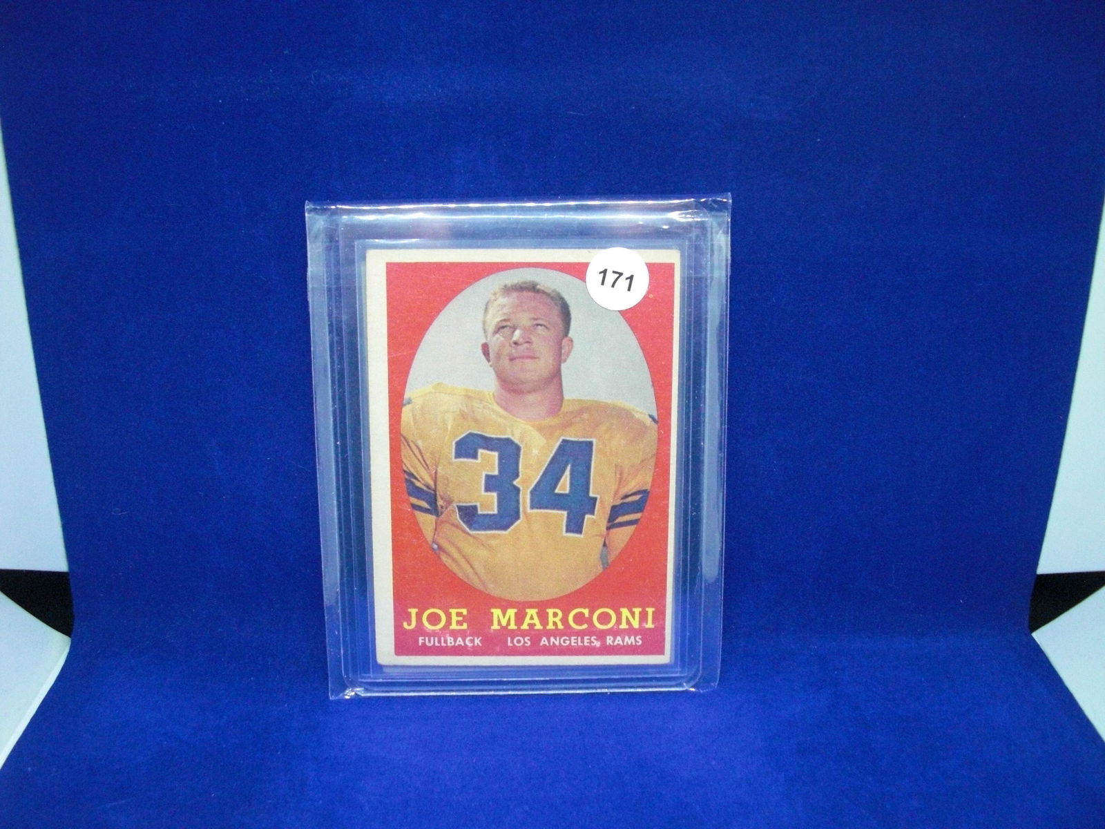1958 Topps football Joe Marconi (1 of 1)