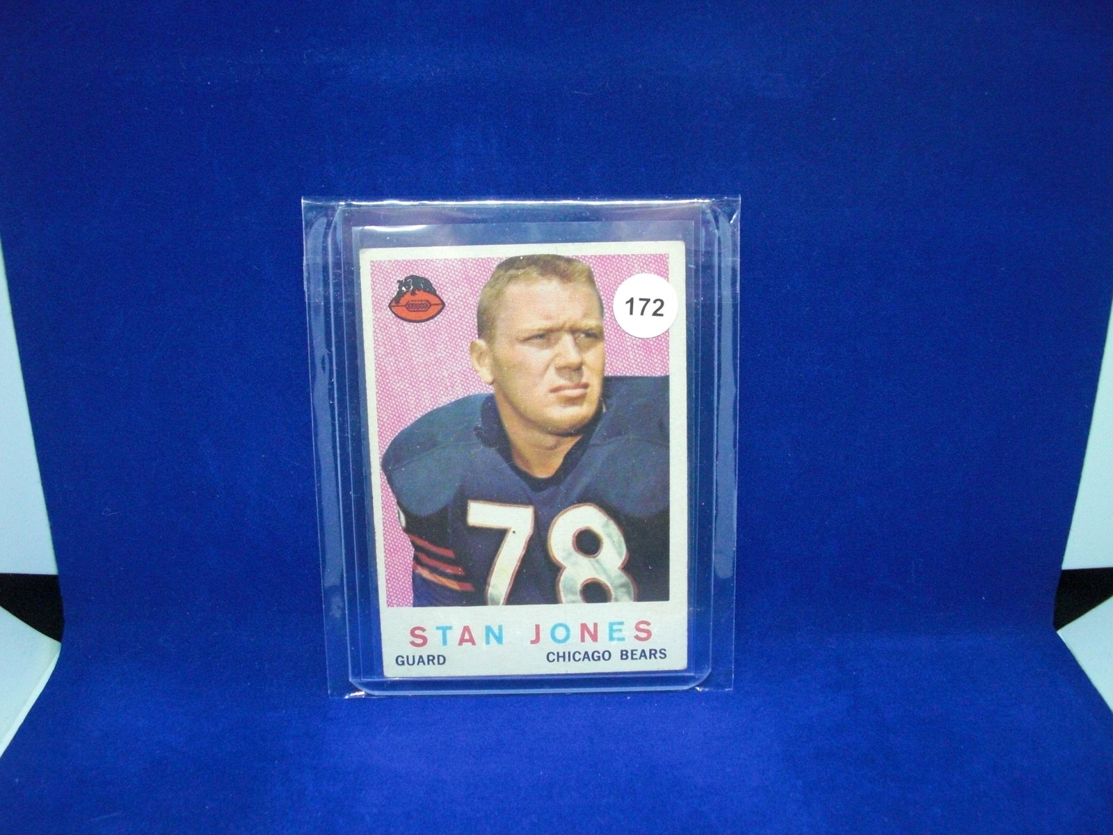 1959 Topps football Stan Jones: 1959 Topps football Stan Jones