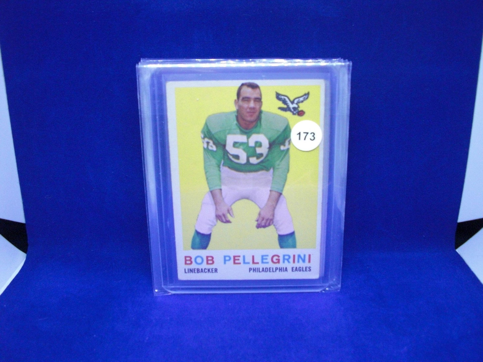 1959 Topps football Bob Pellegrini: 1959 Topps football Bob Pellegrini