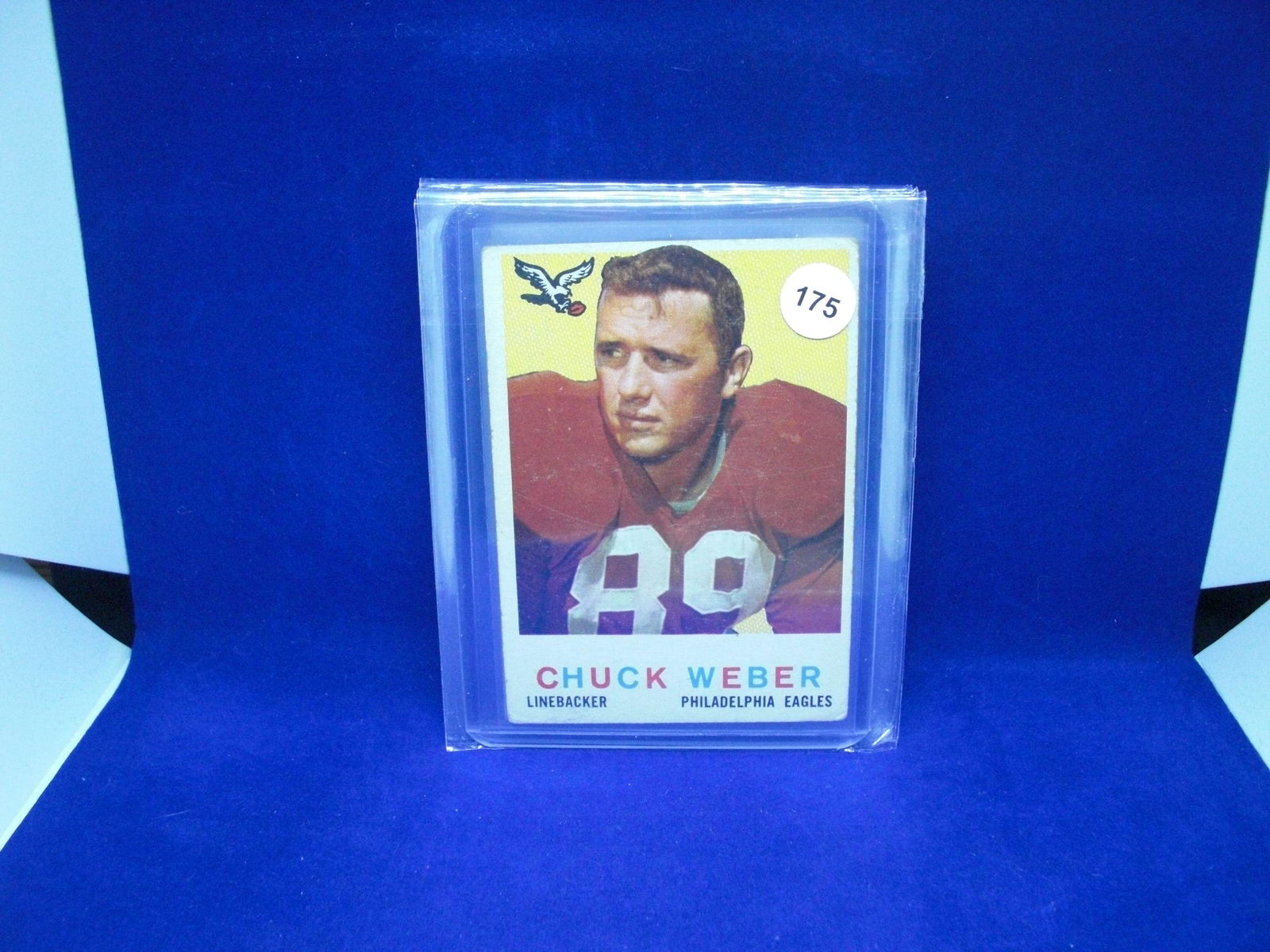 1959 Topps football Chuck Weber (1 of 1)