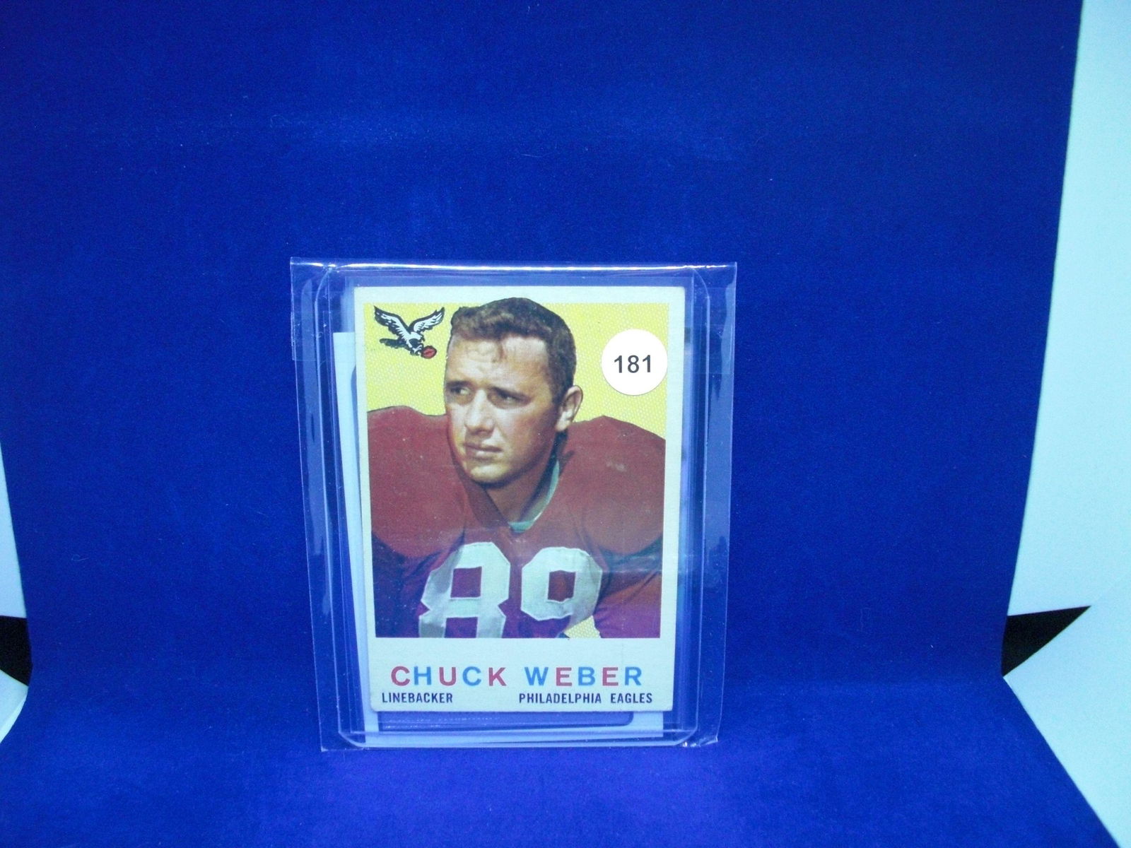 1959 Topps football Chuck Weber (1 of 1)