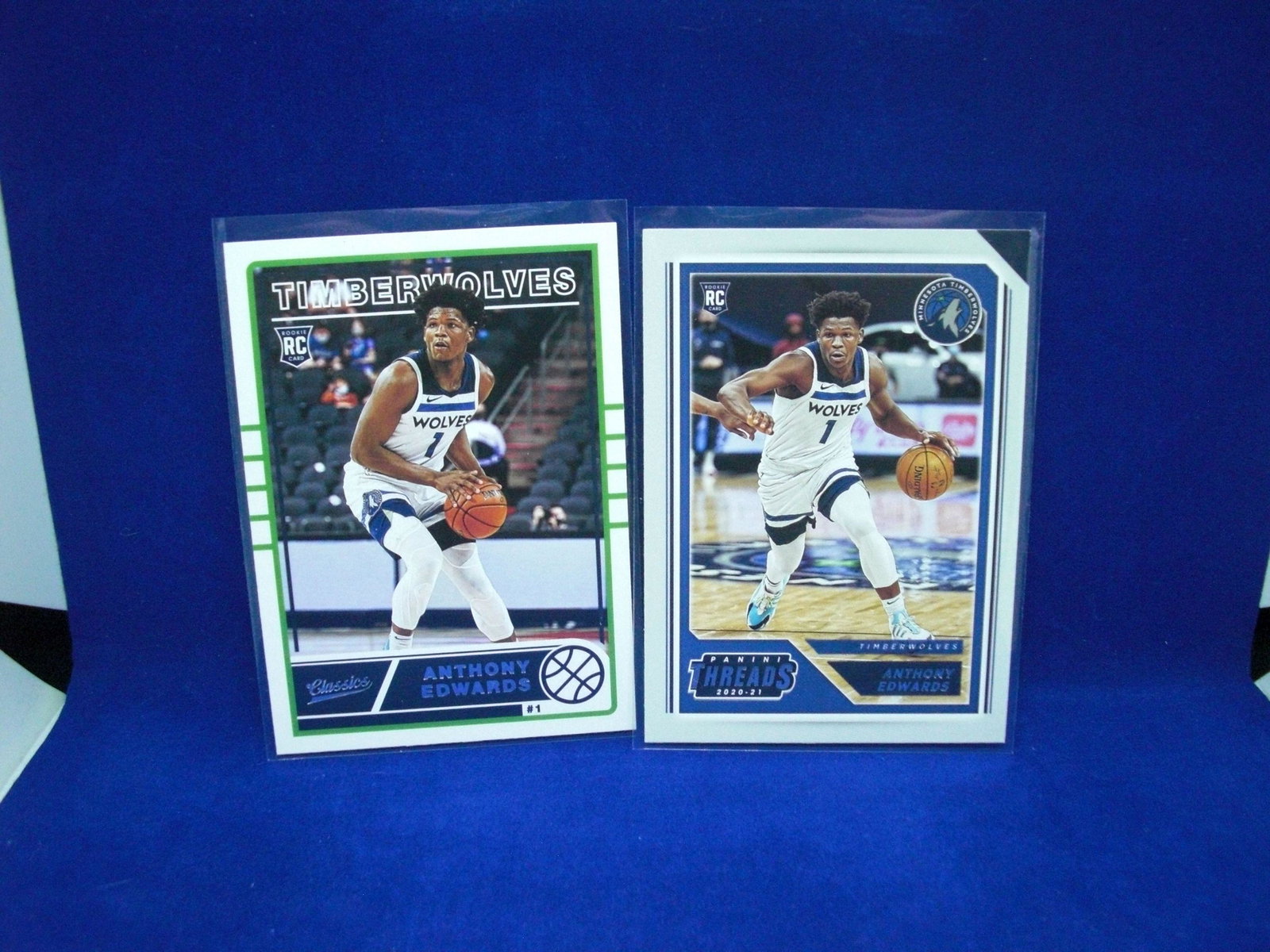 2-Anthony Edwards rookie cards: 2-Anthony Edwards rookie cards