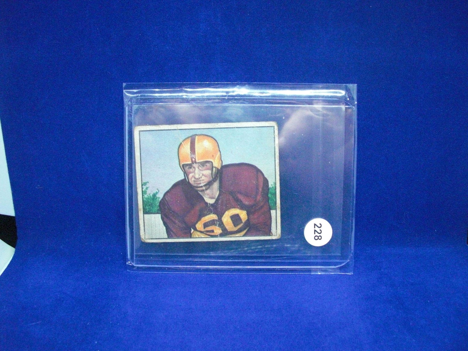 1950 Bowman football Harry ulinski (1 of 1)