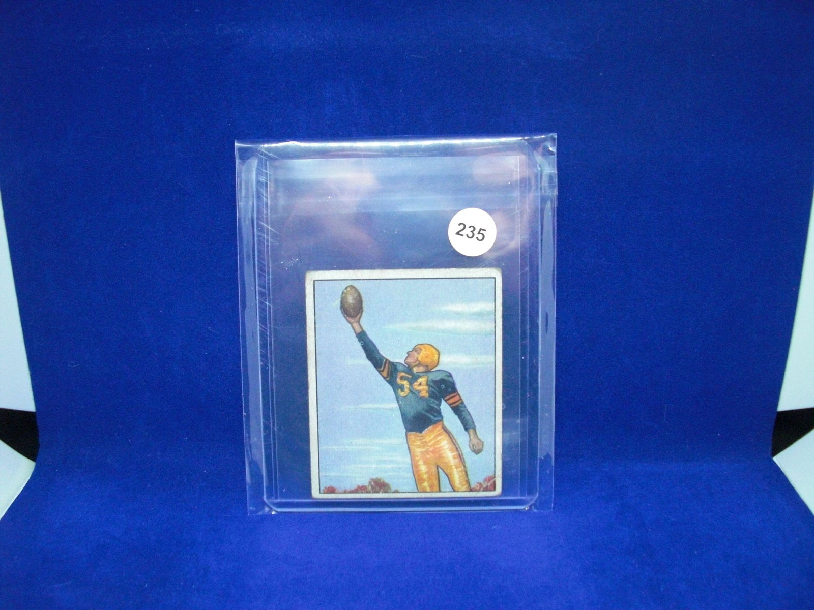 Val jansante 1950 Bowman football: Val jansante 1950 Bowman football