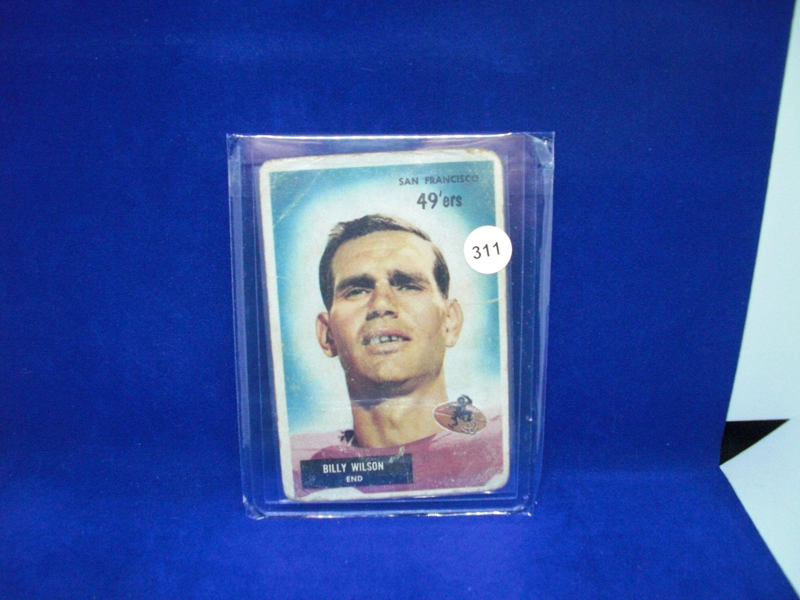 1955 Bowman football Billy Wilson (1 of 1)