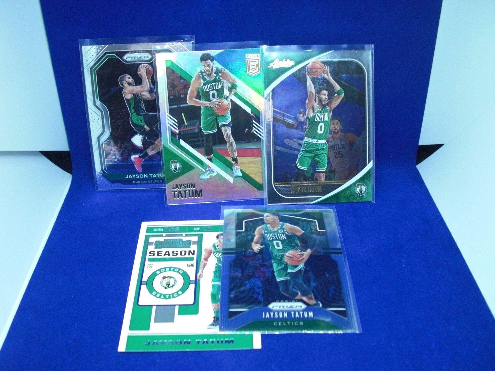 Lot of five Jayson Tatum cards (1 of 1)
