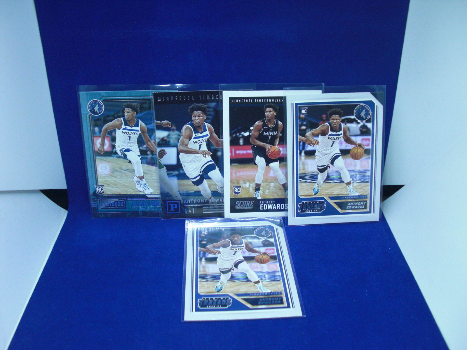 Lot of five Anthony Edwards rookies (1 of 1)