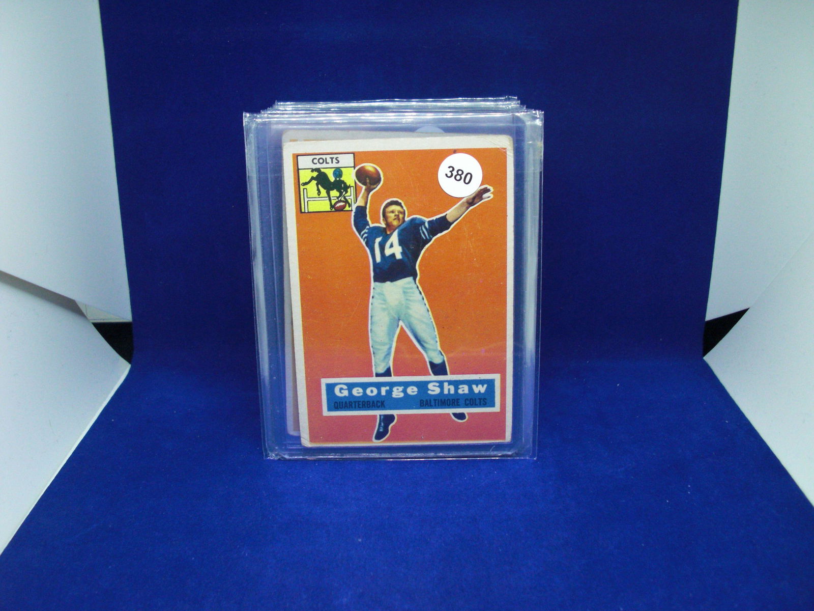 1956 Topps football George Shaw: 1956 Topps football George Shaw