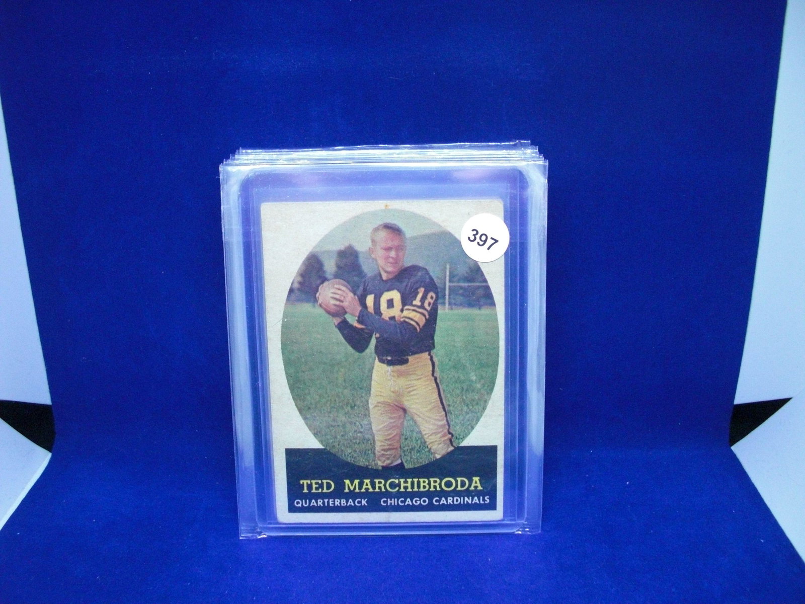 1958 Topps football Ted marchibroda: 1958 Topps football Ted marchibroda