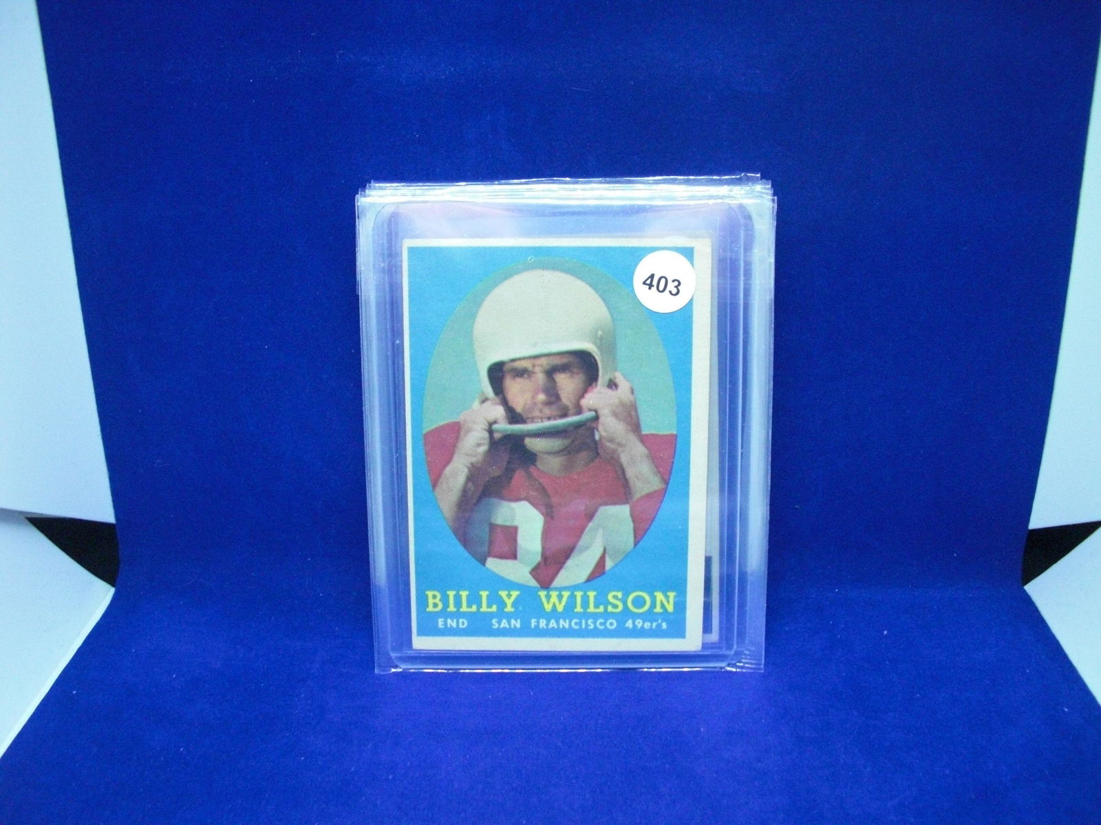 1958 Topps football Billy Wilson (1 of 1)