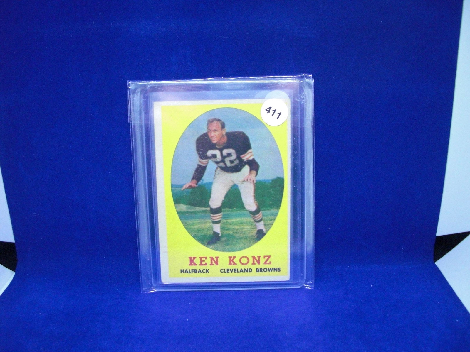1958 Topps football Ken konz (1 of 1)