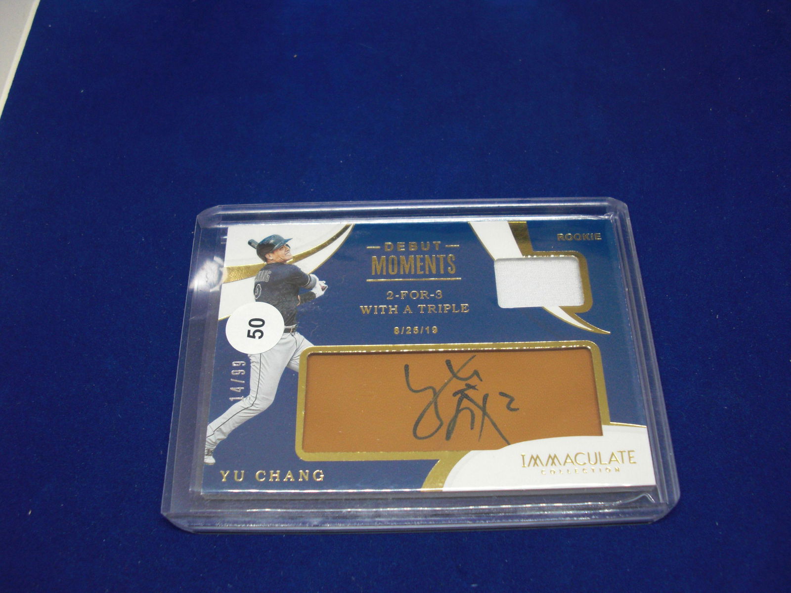 yu chang rookie patch auto 14/99 (1 of 1)