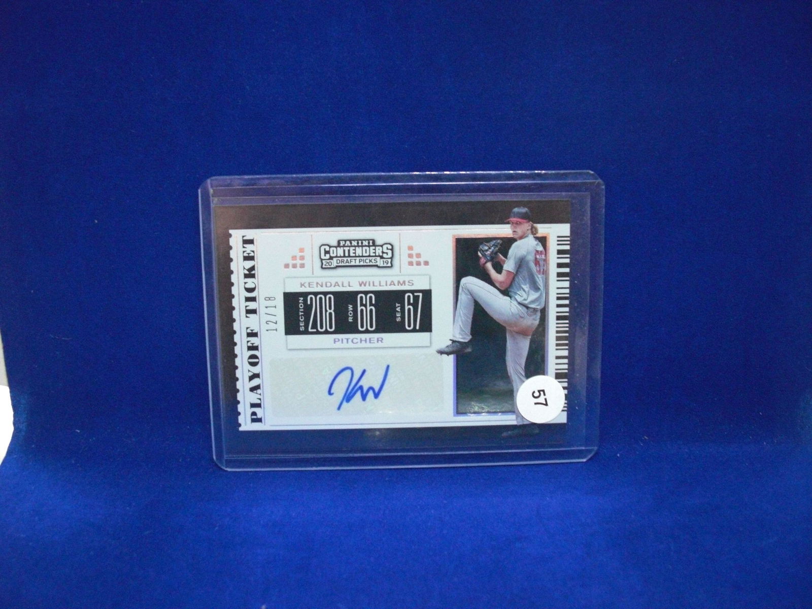 kendall williams numberd auto 12/18 (1 of 1)
