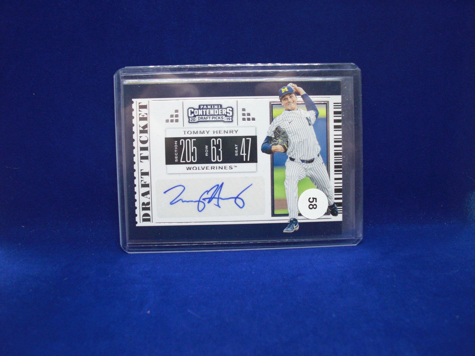 Tommy Henry contenders rookie auto (1 of 1)