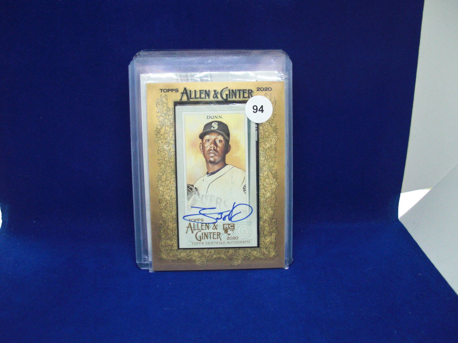 justin dunn allen and ginter framed auto (1 of 1)