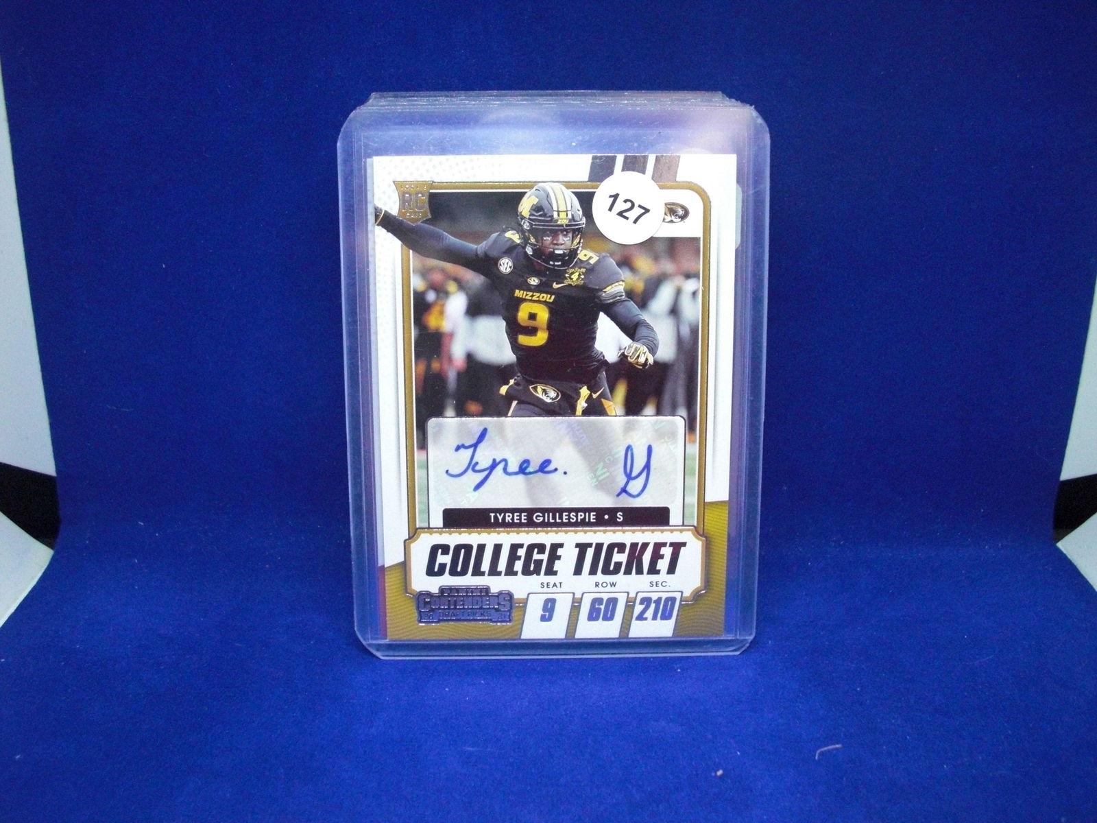 tyree gillespie college ticket auto (1 of 1)