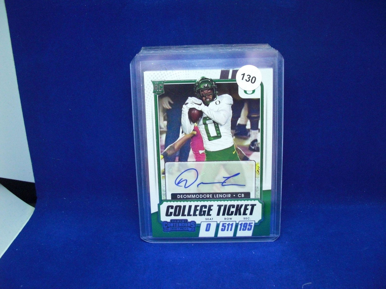 deommodore lenoir college ticket auto (1 of 1)