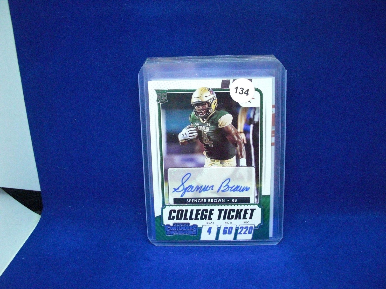 spencer brown college ticket auto (1 of 1)