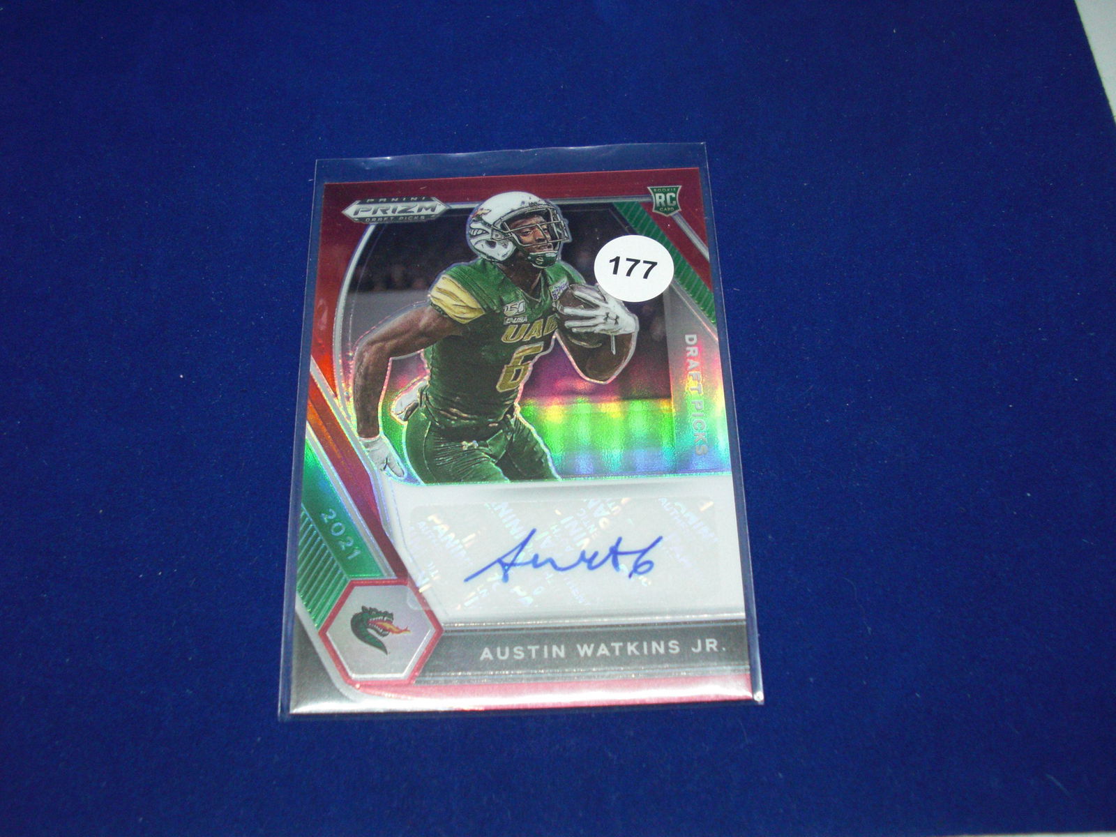 austin watkins jr red prizm auto 171/199 (1 of 1)