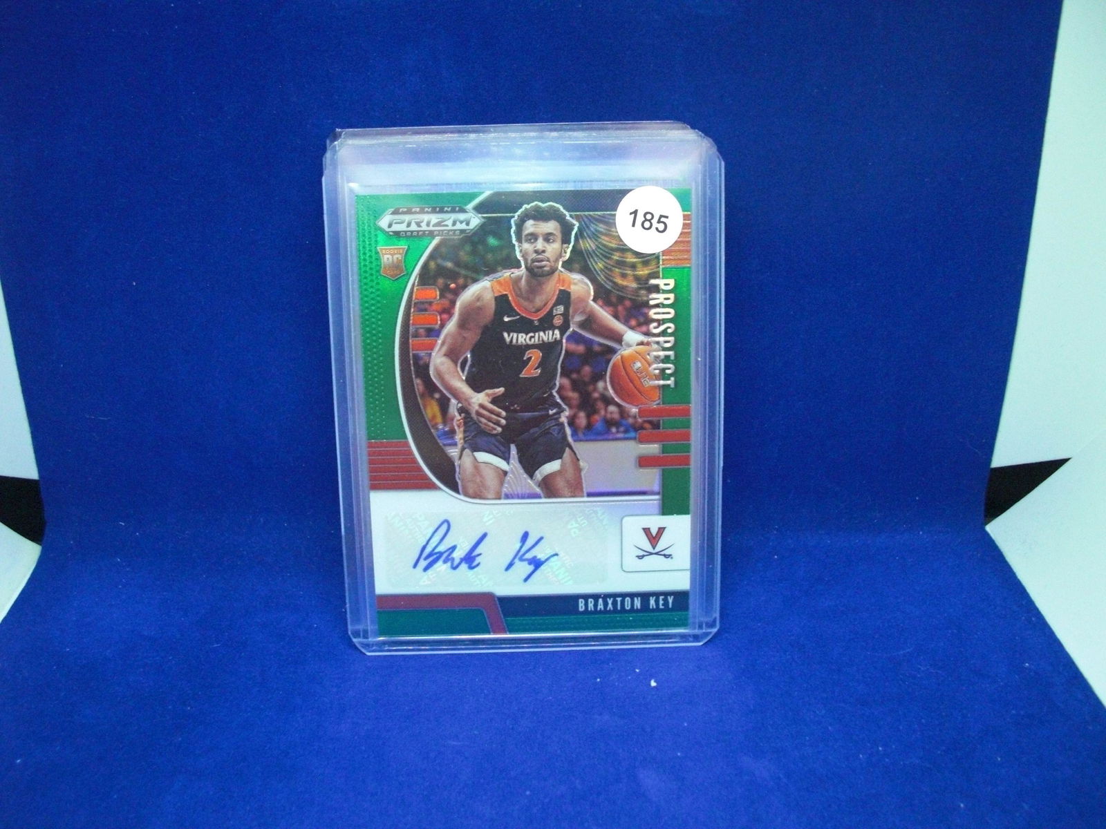 braxton key green prizm rookie auto (1 of 1)