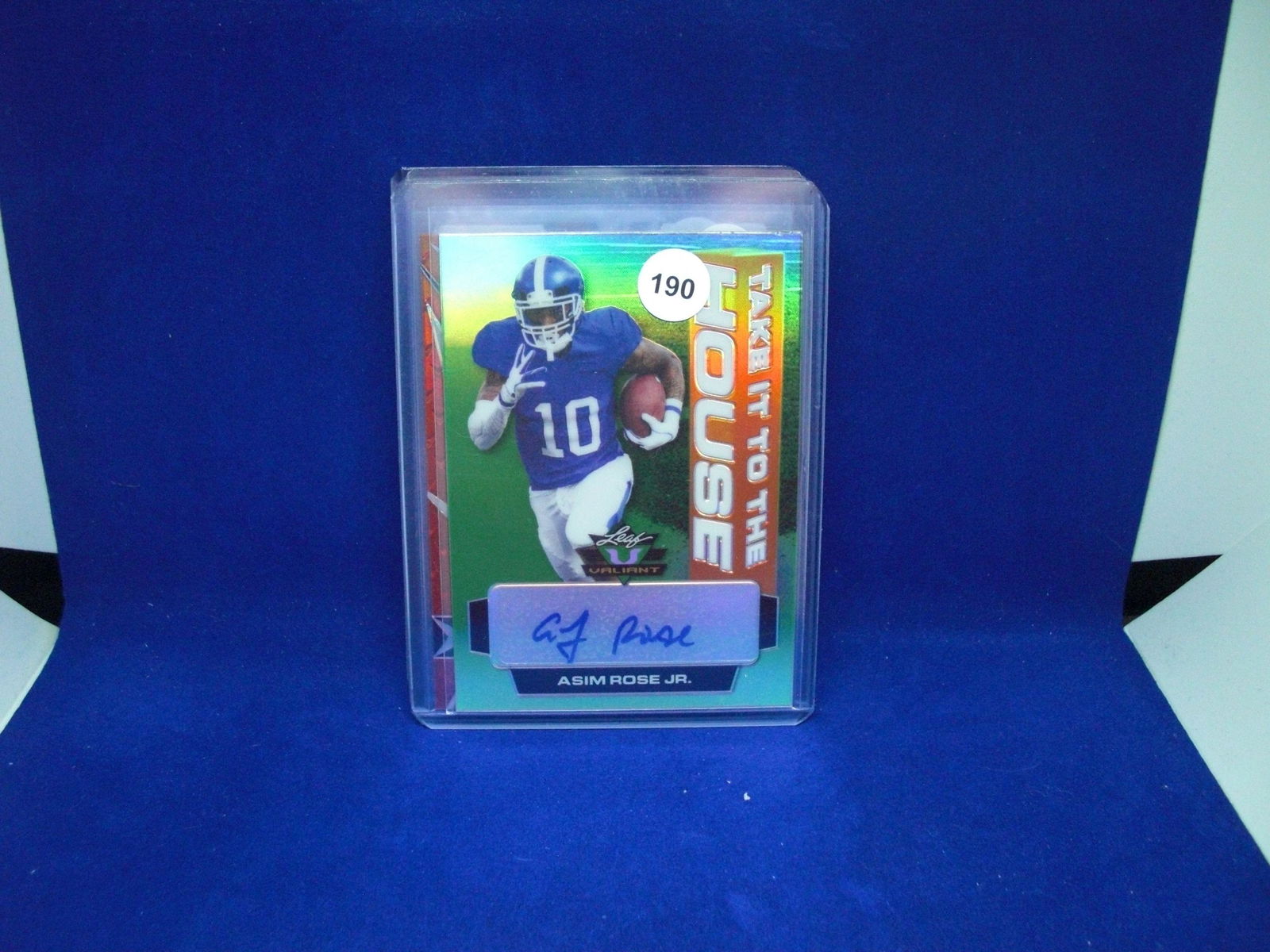 asim rose jr. rookie auto 29/99 (1 of 1)