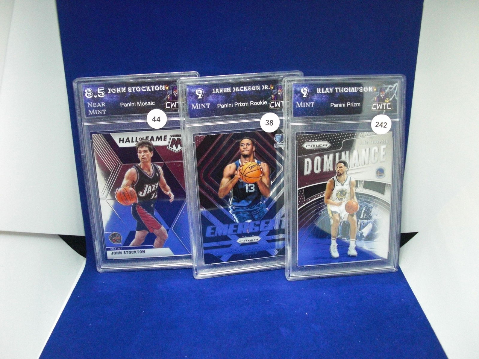 lot of 3 cwtc graded cards with klay thompson (1 of 1)