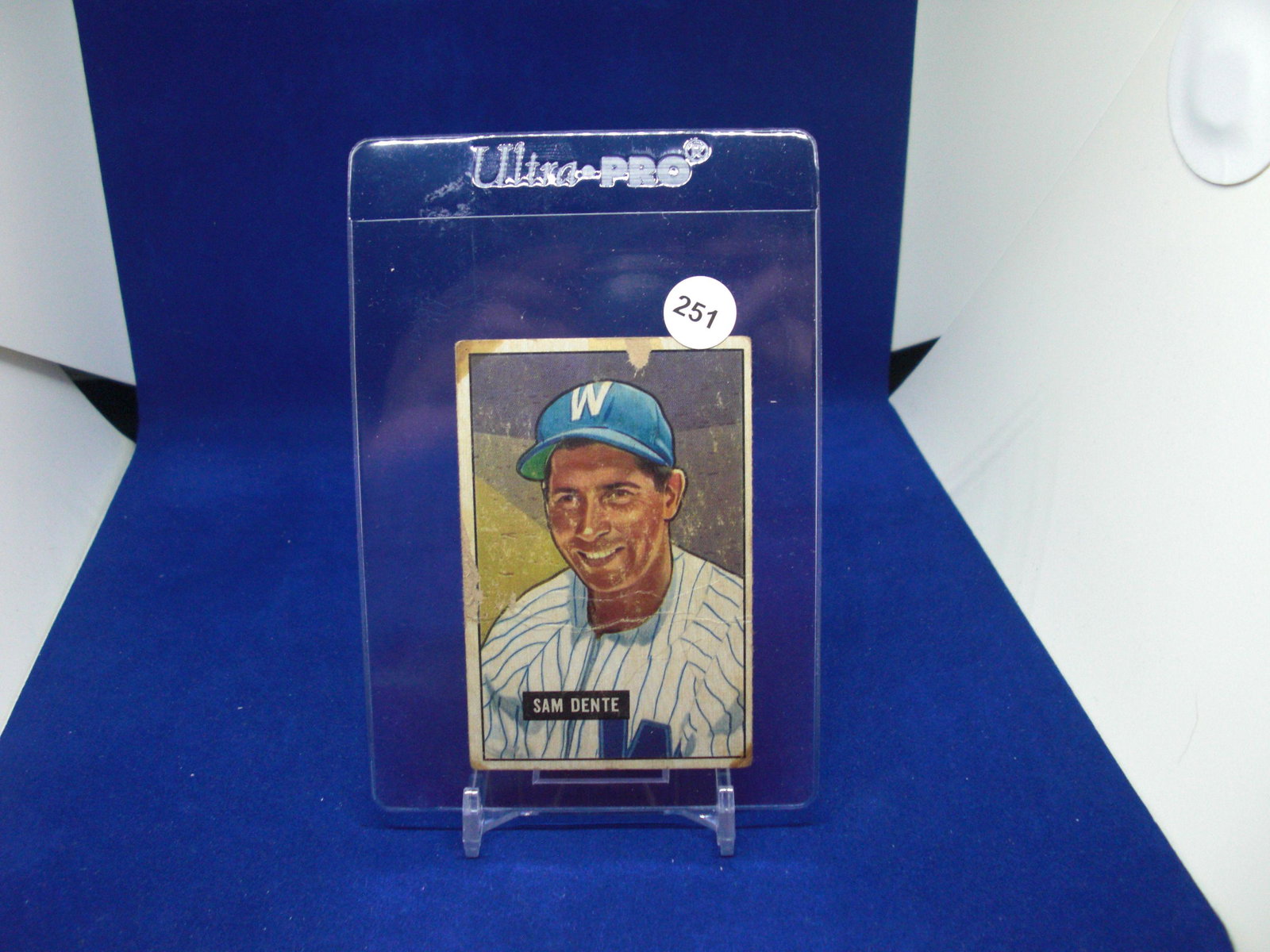 vintage 1951 bowman sam dente: vintage 1951 bowman sam dente