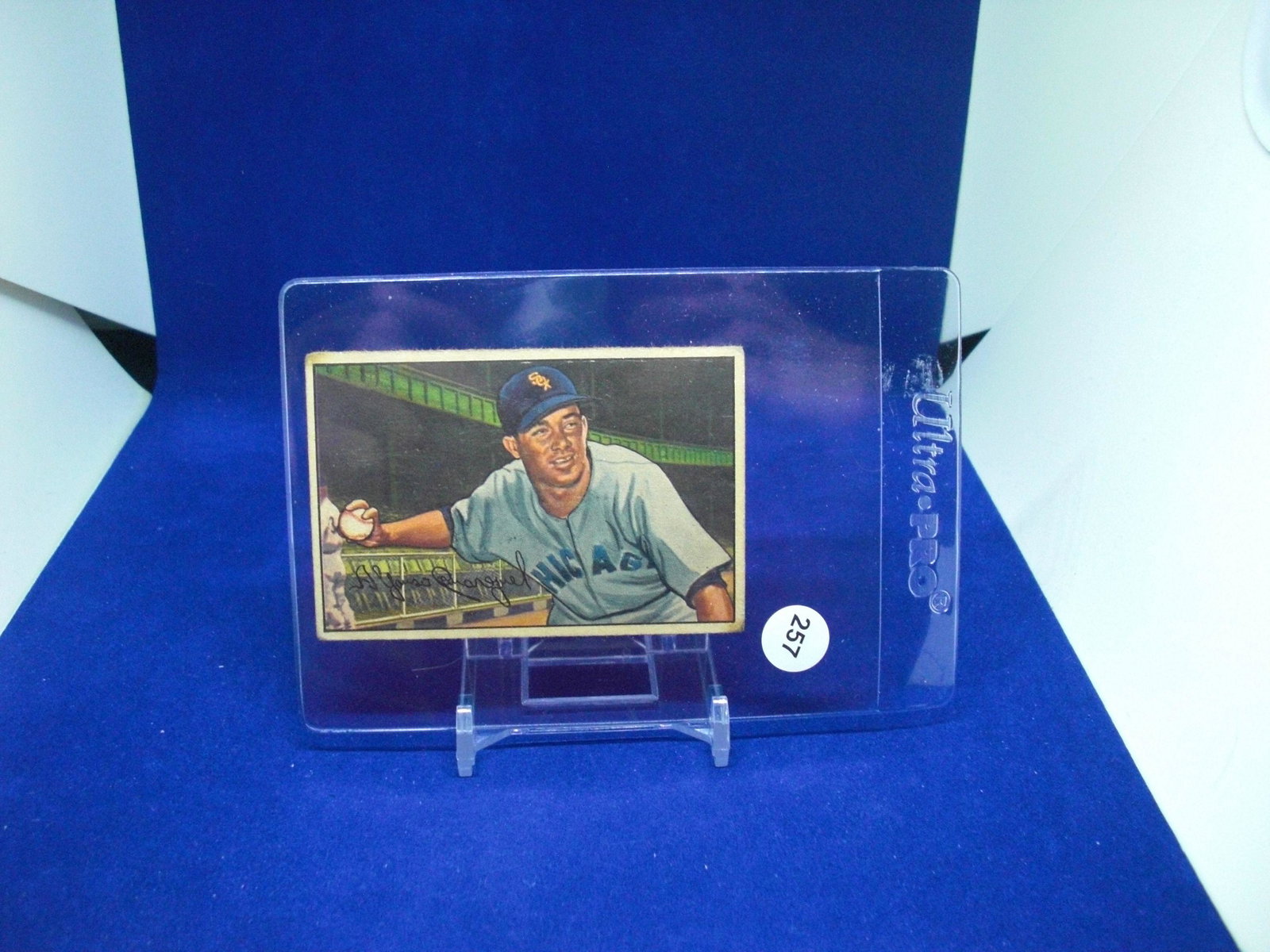 vintage 1952 bowman chico carrasquel: vintage 1952 bowman chico carrasquel