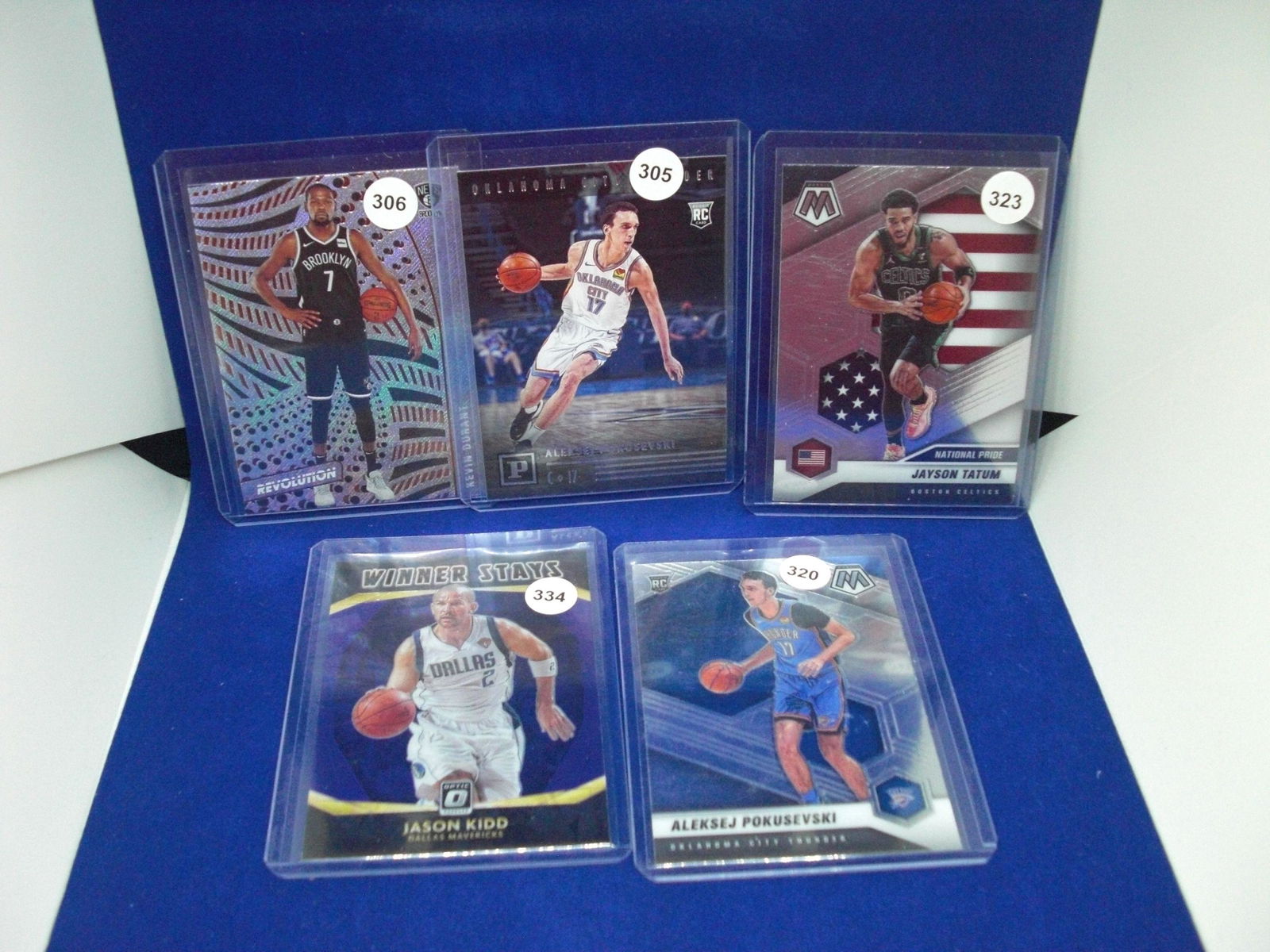 lot of 5 hoops cards with kevin durant (1 of 1)