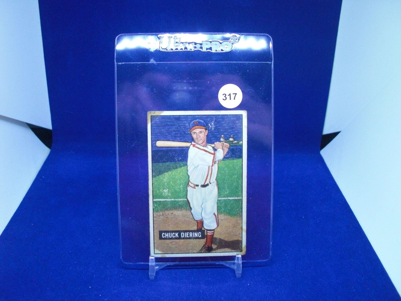 1951 Bowman baseball chuck diering (1 of 1)