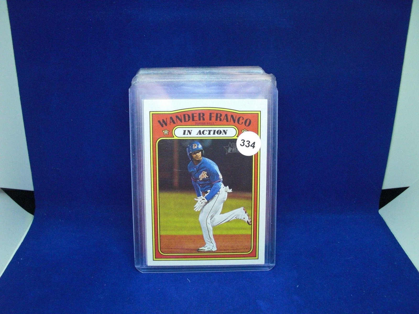 wander franco topps heritage in action: wander franco topps heritage in action