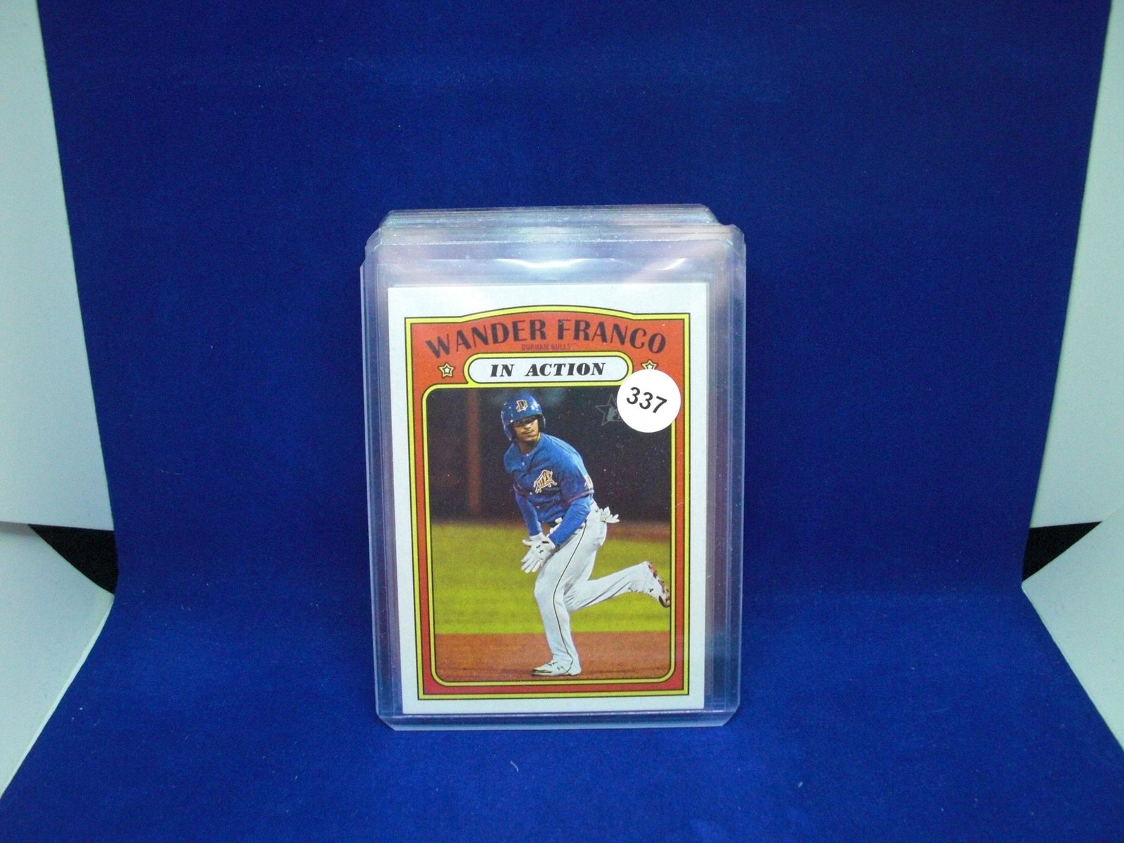 wander franco topps heritage in action: wander franco topps heritage in action