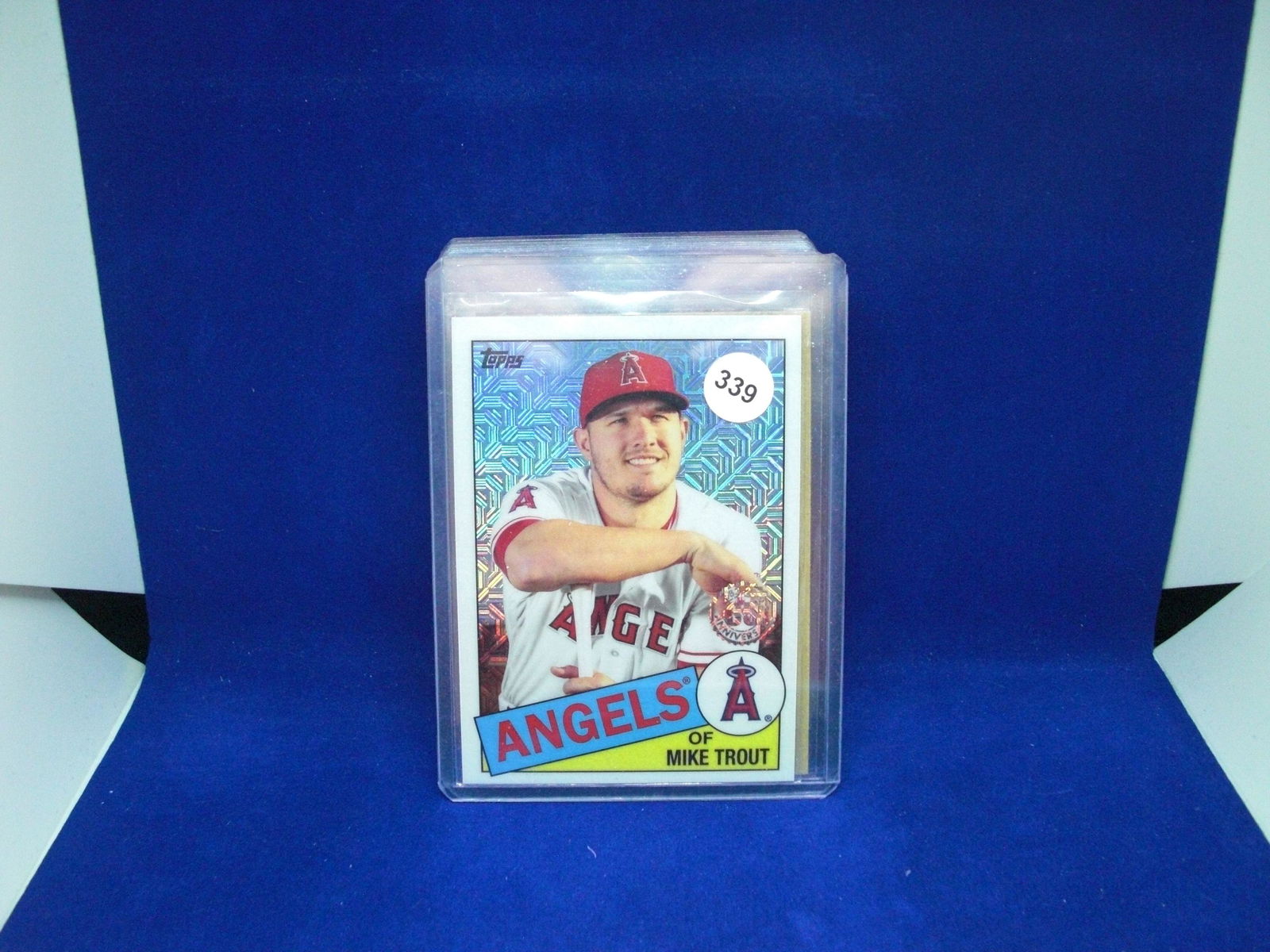 mike trout 1985 style mojo refractor (1 of 1)