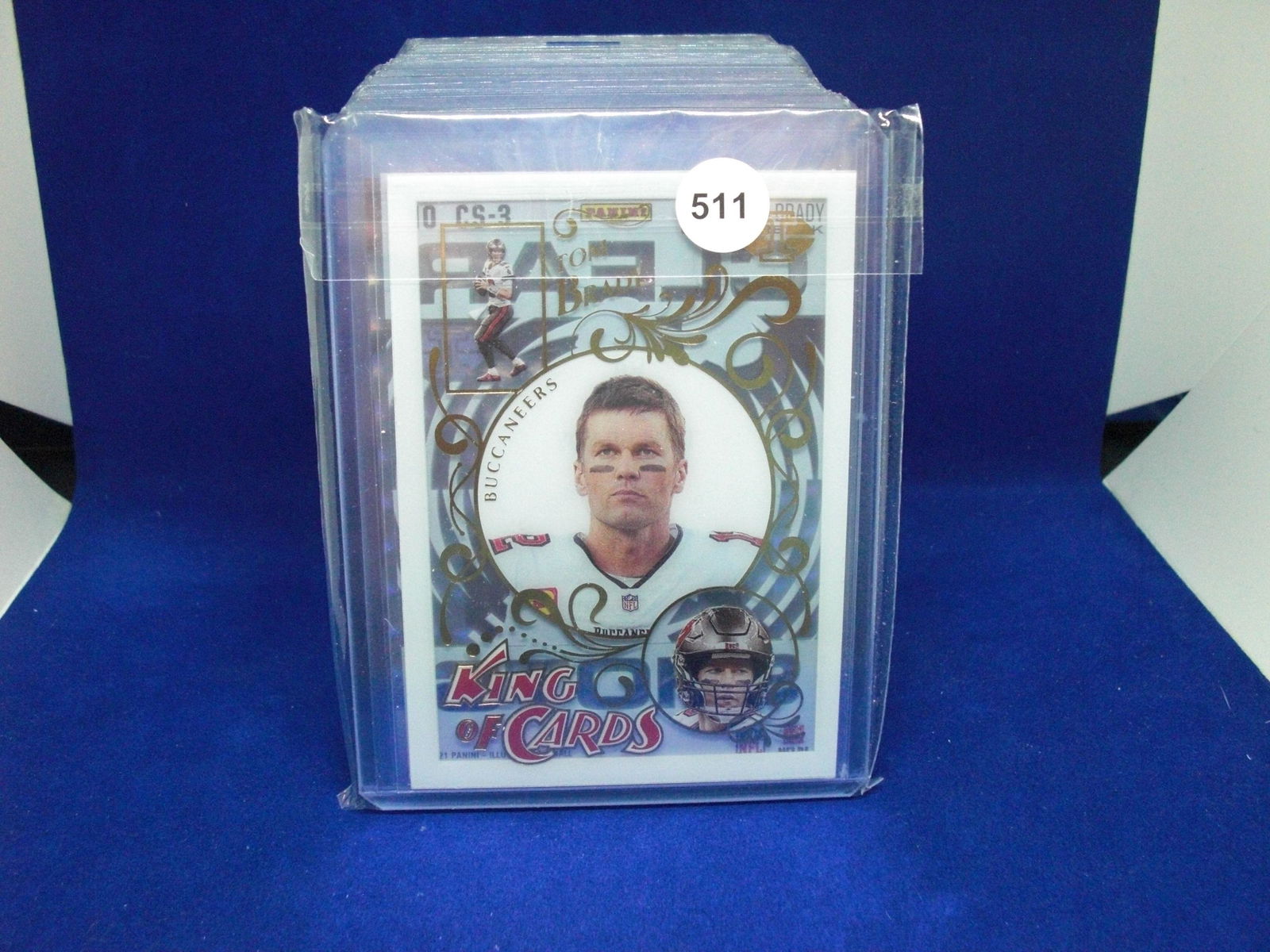 tom brady king of cards/clear shots inserts (1 of 1)