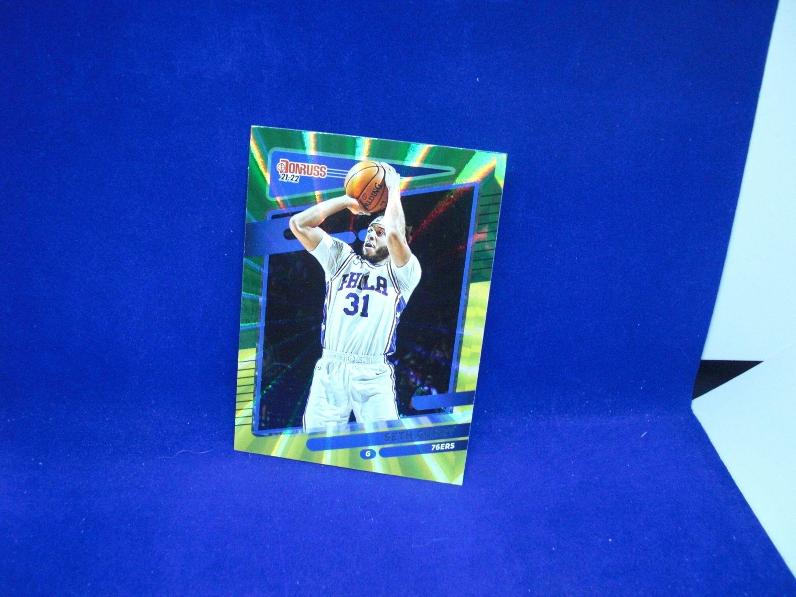 seth curry green/yellow laser parallel: seth curry green/yellow laser parallel