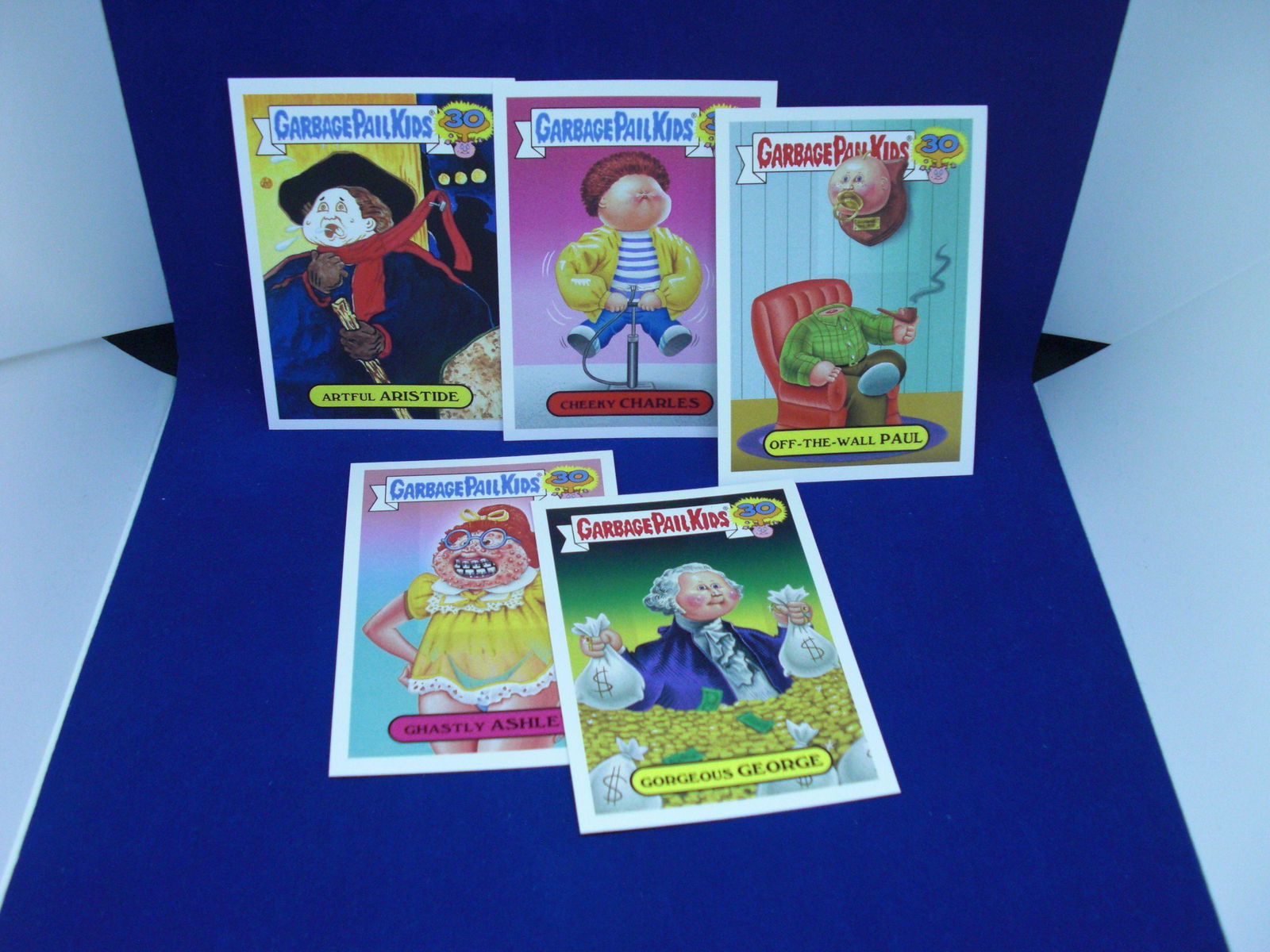 lot of 5 assorted garbage pail kids cards: lot of 5 assorted garbage pail kids cards