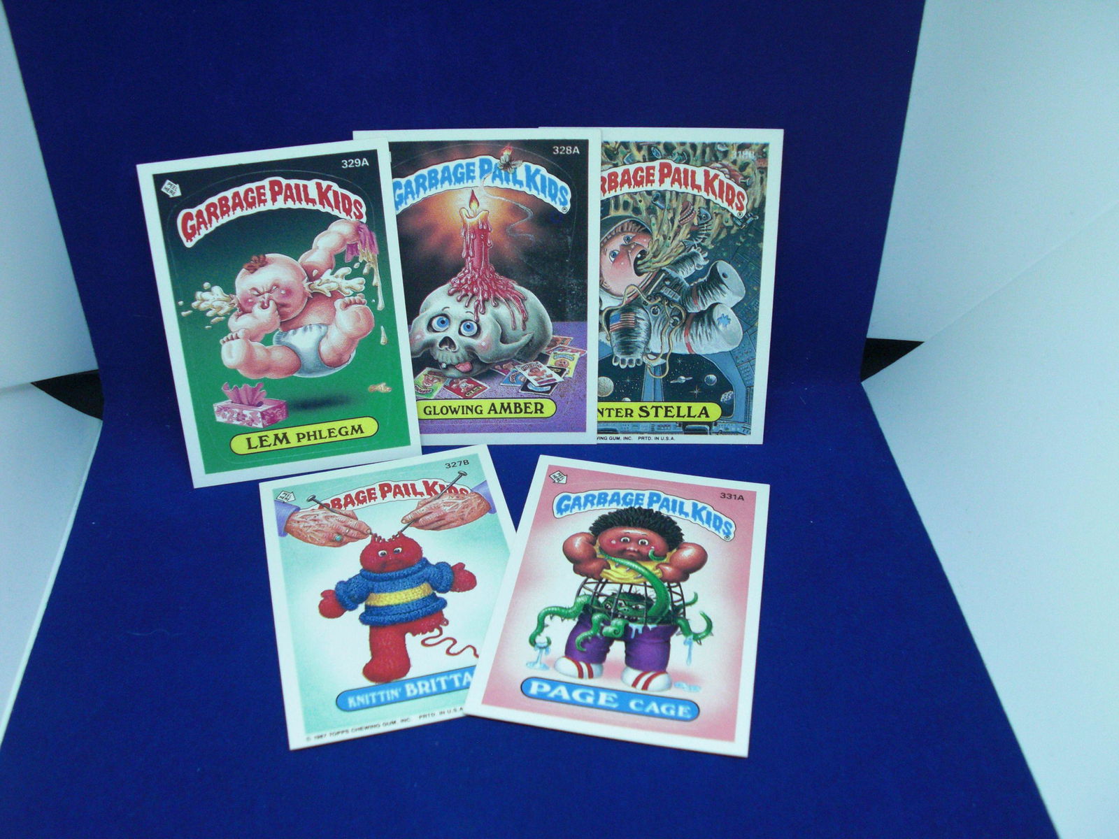 lot of 5 assorted garbage pail kids cards (1 of 1)