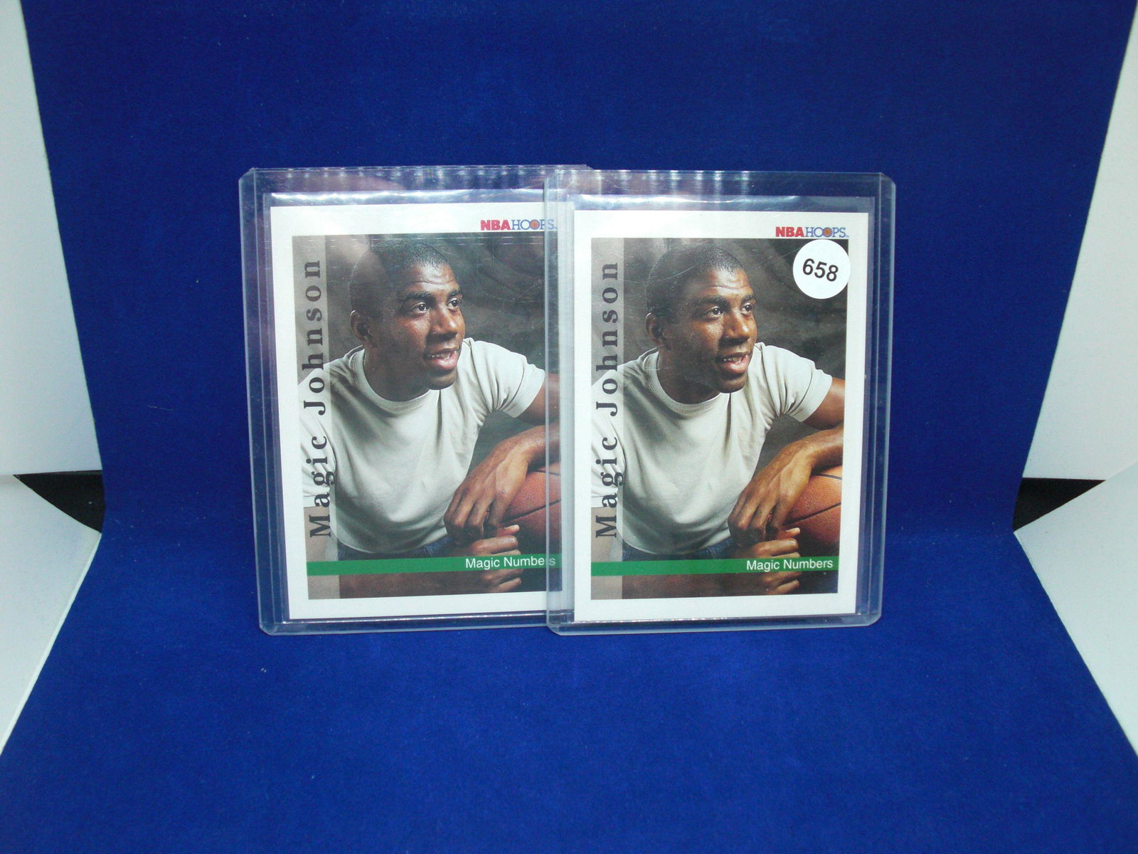 lot of 2 bnba hoops magic johnson cards (1 of 1)