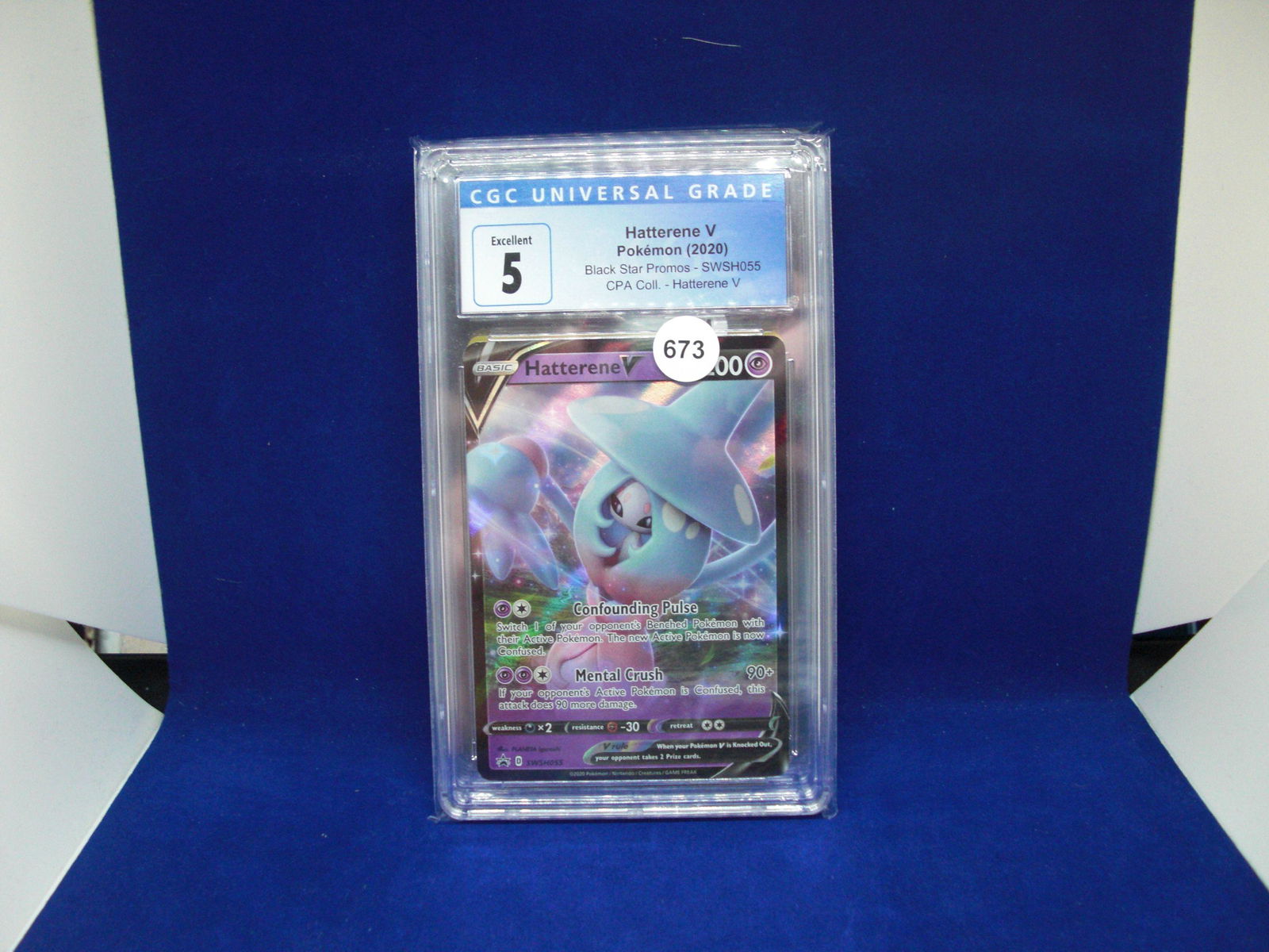 CSG graded 5 hatterene v pokemon card (1 of 1)