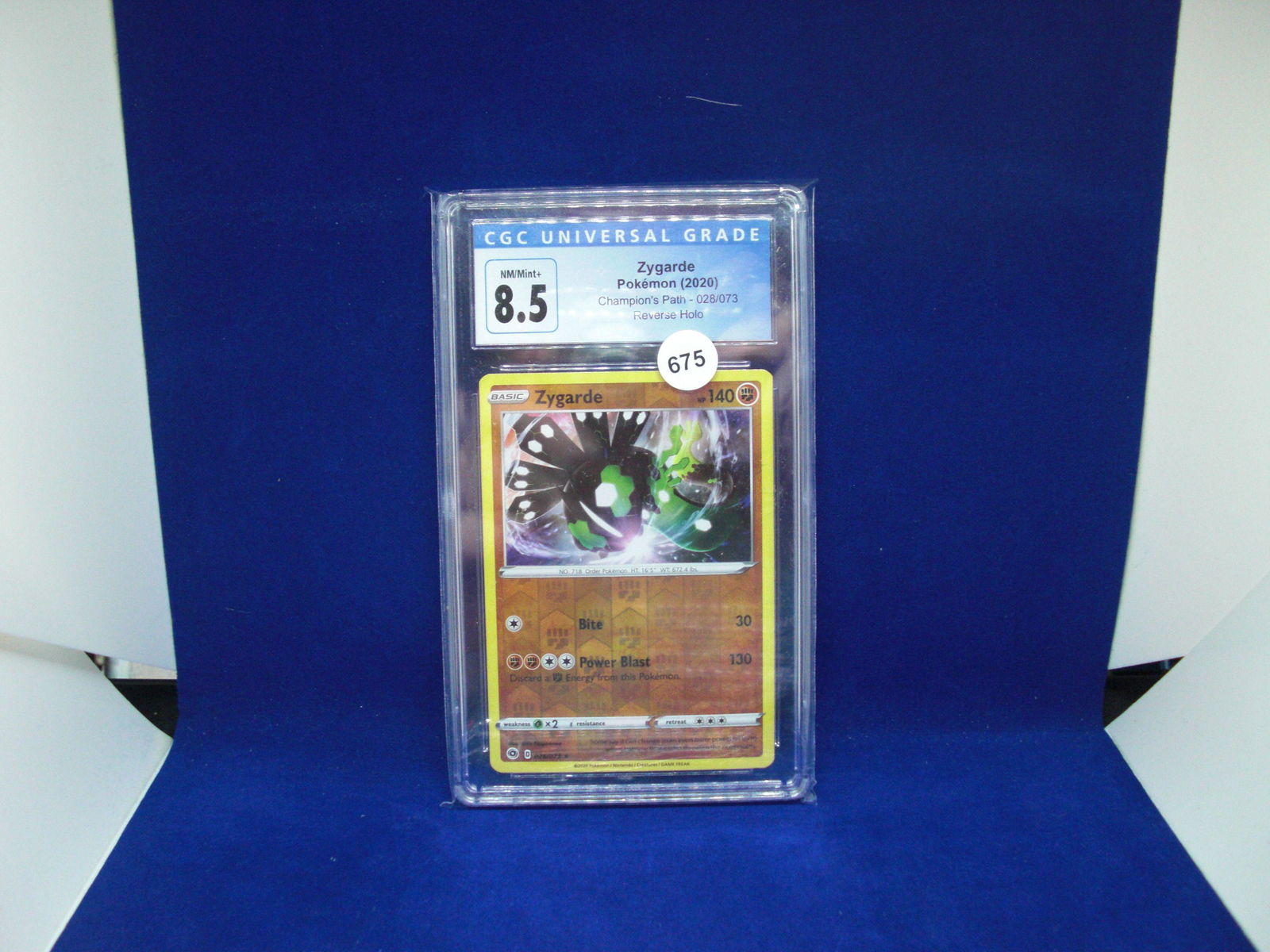 CSG graded 8.5 zygarde reverse holo pokemon (1 of 1)