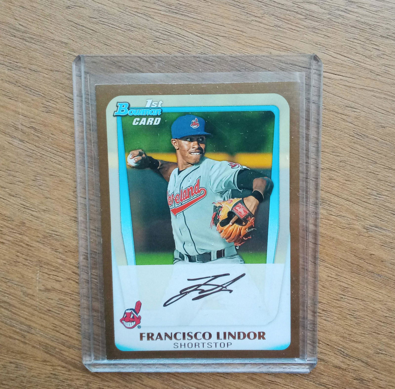 FRANSISCO LINDOR 1ST BOWMAN GOLD BORDER SP PARALLEL (1 of 2)