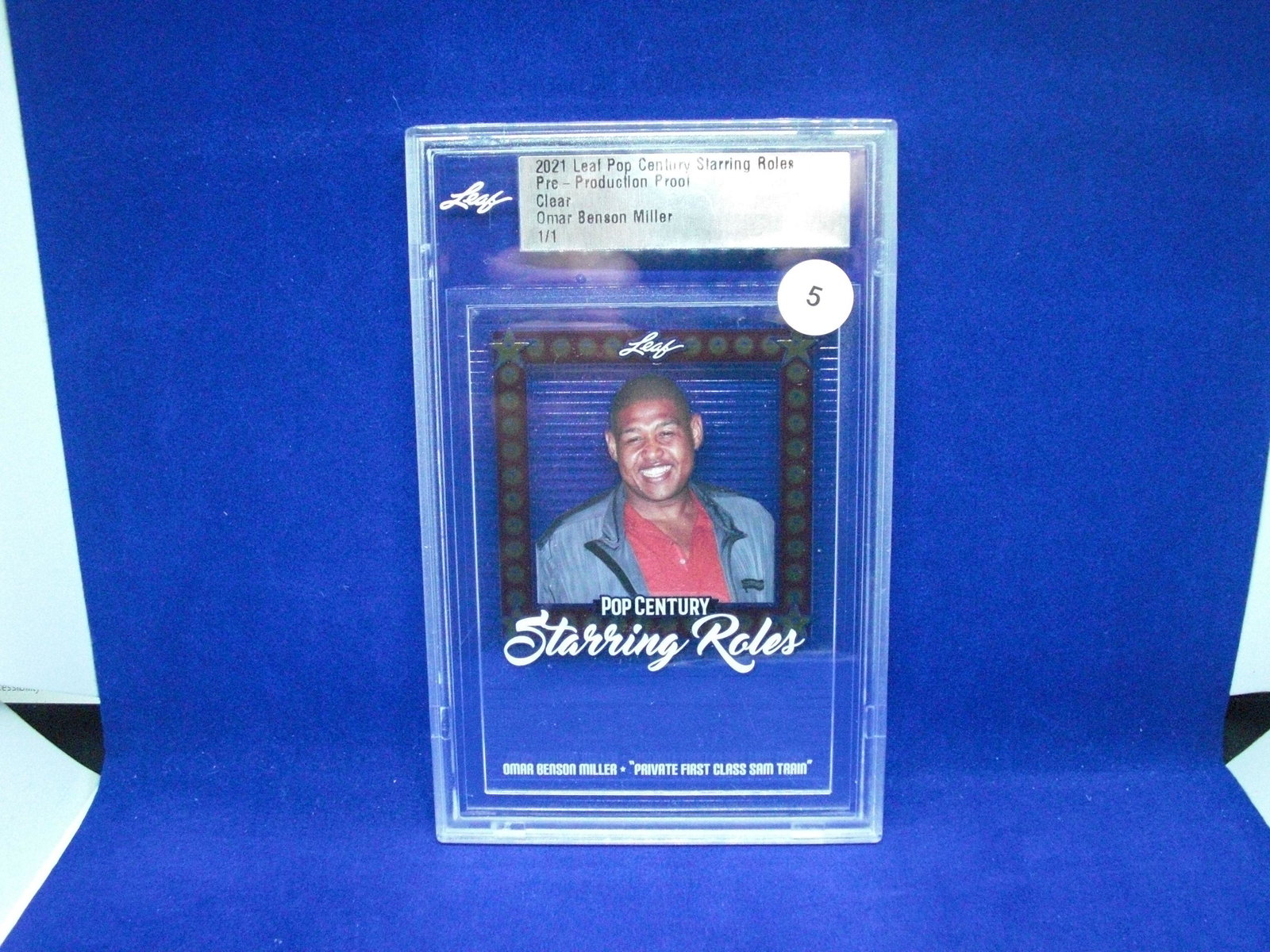 2021 POP CENTURY 1/1 PRODUCTION PROOF: OMAR BENSON MILLER CLEAR 1/1 PROOF