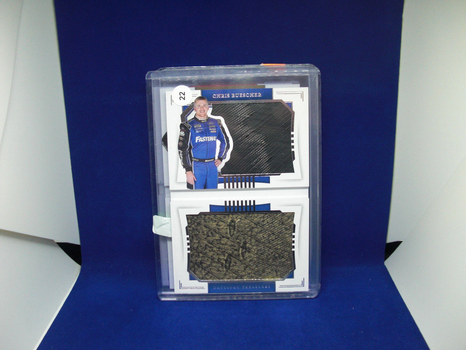 CHRIS BUESCHER NATL TREASURES DUAL TIRES RELIC 12/25: CHRIS BUESCHER NATL TREASURES DUAL TIRES RELIC 12/25