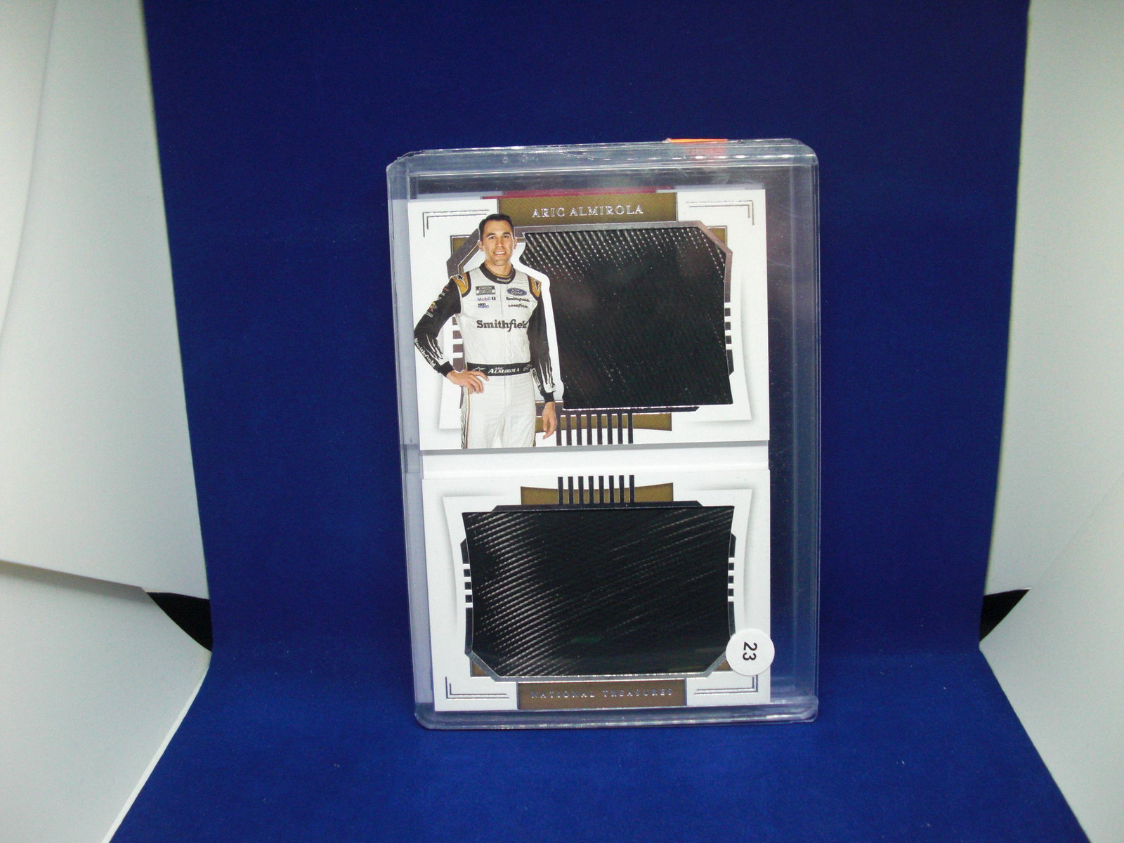 ARIC ALMIROLA NATL TREASURE TIRE RELIC BOOKLET 21/25: ARIC ALMIROLA NATL TREASURE TIRE RELIC BOOKLET 21/25