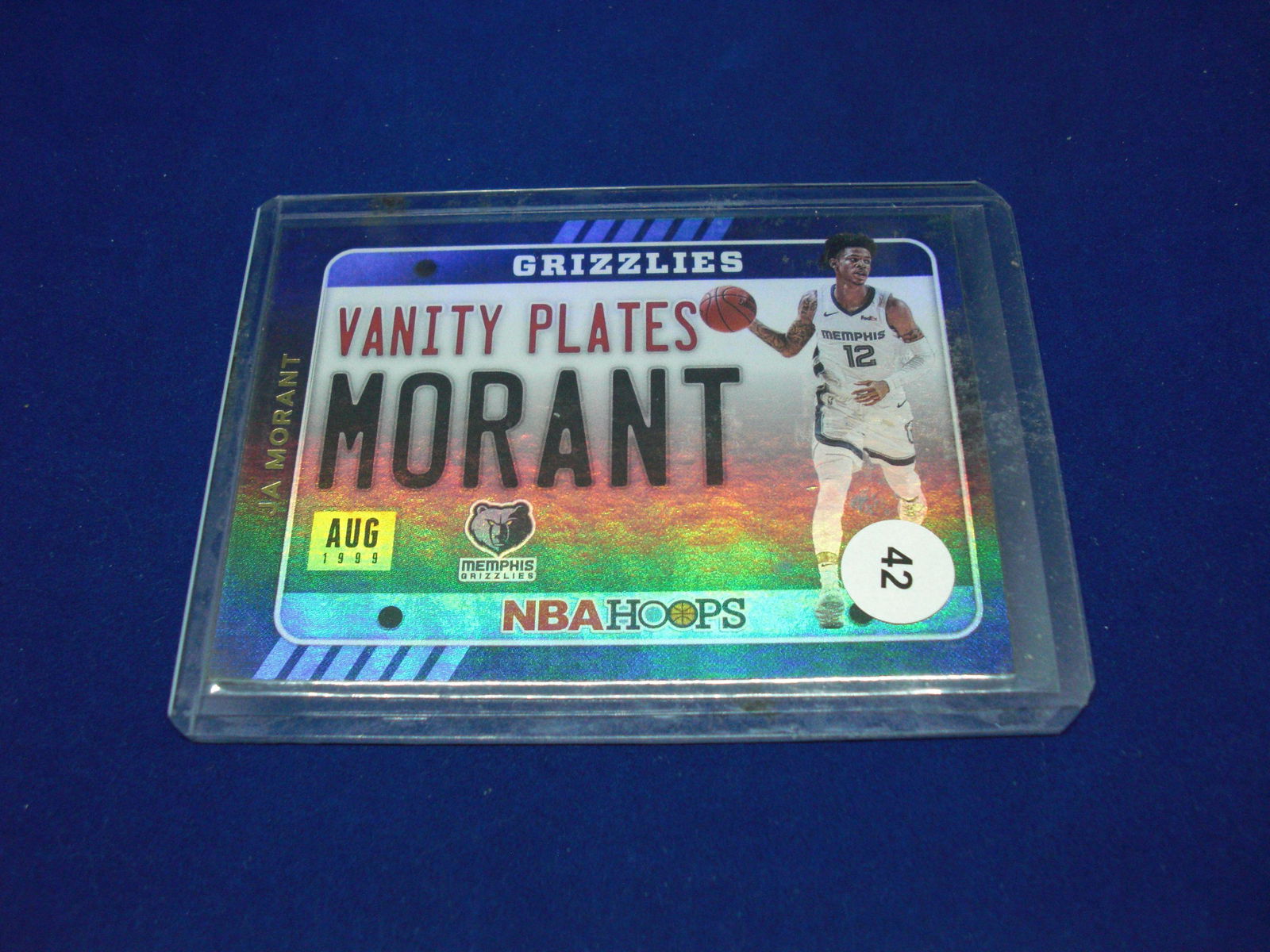 JA MORANT VANITY PLATES GOLD (1 of 1)
