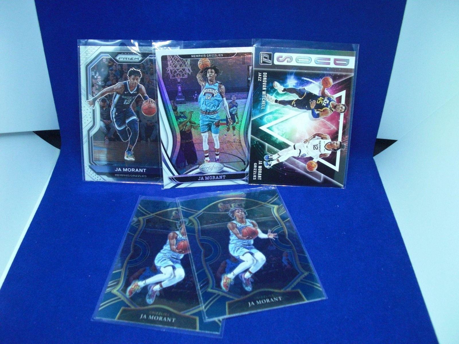 LOT OF 5 JA MORANT CARDS (1 of 1)